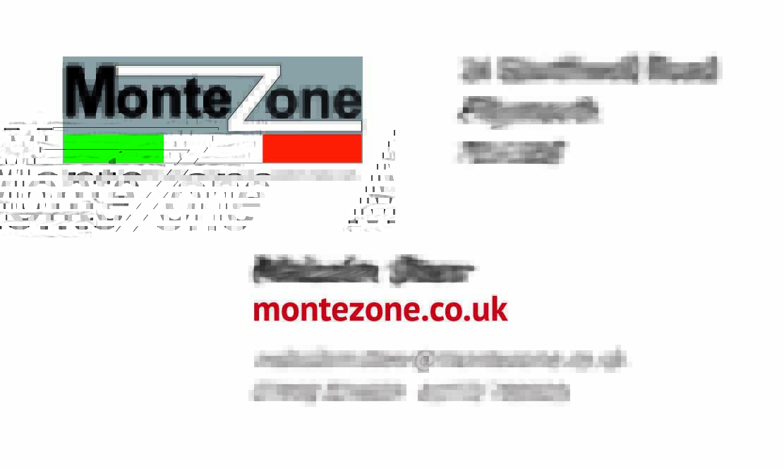 Montezone UK business card front side