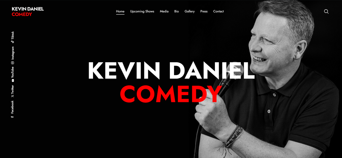 Kevin Daniel Comedy website